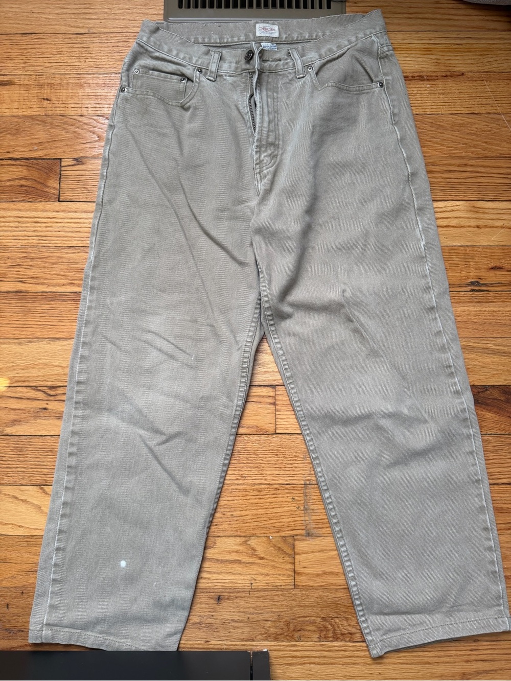 Cherokee Men's Olive-Tone Chinos Straight Leg